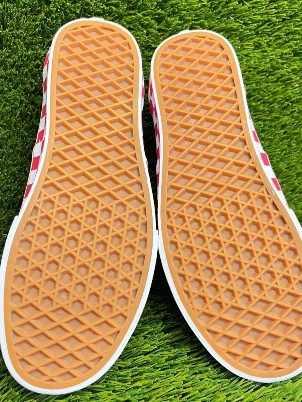 Vans Era BMX Checkerboard Womens Size 8 Red Blue Athletic Skate Shoes Sneakers